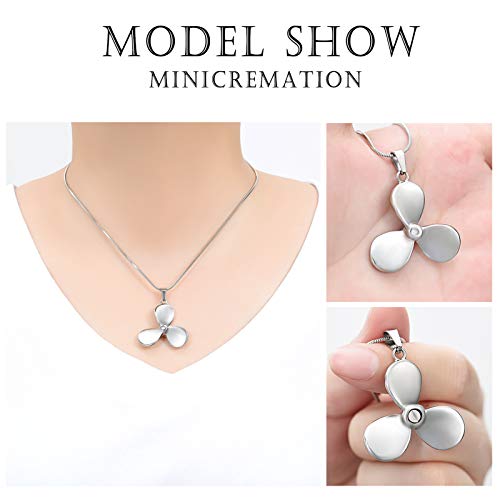 Flower Cremation Ashes Jewelry Cremation Necklace Memorial Locket for Ashes Keepsake Urn Pendants for Women/Men - color: Silver 1