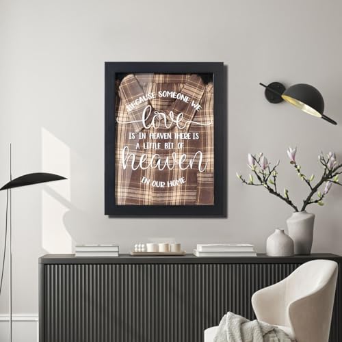 Condolences Clothing Display Case Frame, Memorial Gifts for Loss of Dad | Bereavement Grief Remembrance Sympathy Gifts for loss of Father Loved One Mother Son, Celebration of Life, Black - color: Black