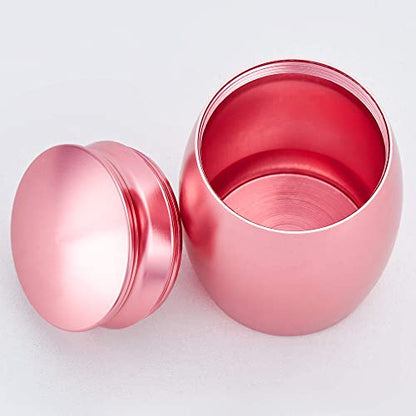 2.67 Inches Pink Small Keepsake Pet Urns for Dog Cats Ashes/Hair - color: Rose Gold