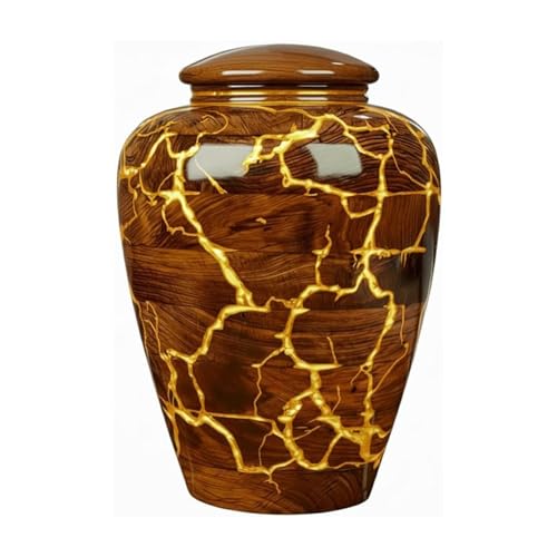 Rosewood Cremation Urns for Human Ashes Adult Male Female - Wooden Urn for Pets Ashes, Decorative Box for Ash (Golden, XXLarge - 645 lbs) - color: Golden, size: XXLarge - 645 lbs