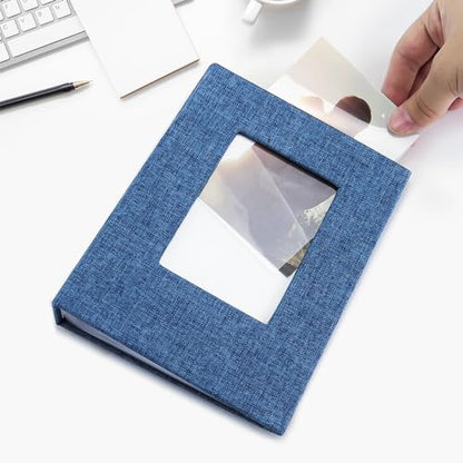 Vienrose 4x6 Small Photo Album, 2 Pack, 100 Photos, Blue | Linen Cover, Mini Photo Album, Baby Memory Book, Wedding Family Travel - color: Blue, size: 4x6 50 Pockets