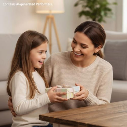 Best Mother Gifts from Daughter Unique Candle Holder Statue | with Flickering LED Light Sentimental Gifts for Mom Resin Mother Daughter Tealight Candle Holders Figurine (Frame for Free) - color: Gifts for Mom