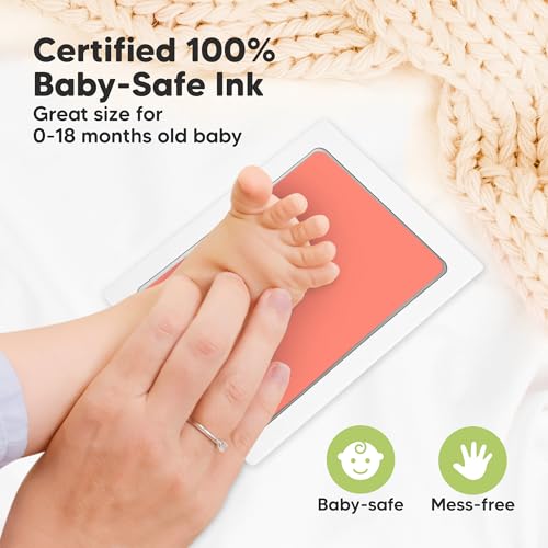 4pk Inkless Baby Hand and Footprint Kit, Mess Free Ink Pads (Popsicle, L) - color: Popsicle, size: 4-Pack, Large 3.1” x 4.9”