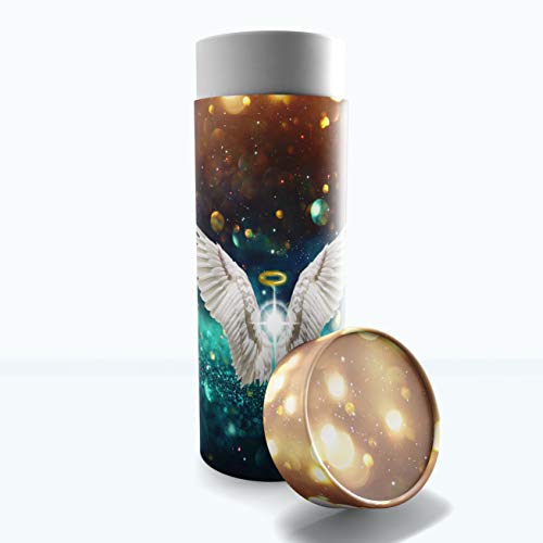 Guardian Angel Men's Scattering Tubes for Human Ashes TSA Approved Scattering Urn and Eco-Friendly Biodegradable Urns for Human Ashes & Biodegradable Urn for Burial at Sea - color: Guardian Angel, size: Large 12"x5"