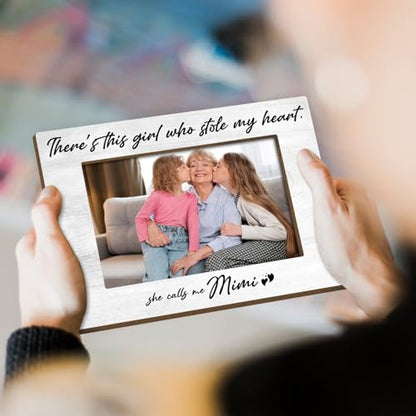 Grandmother Gifts Wooden Photo Display Picture Frames for Desk Grandchildren Pictures Frame Grandma Photo Frame for New Baby New Grandma Gifts First Time Pictures Gift Picture Frames 4x6 - Jk0258 - color: XK17
