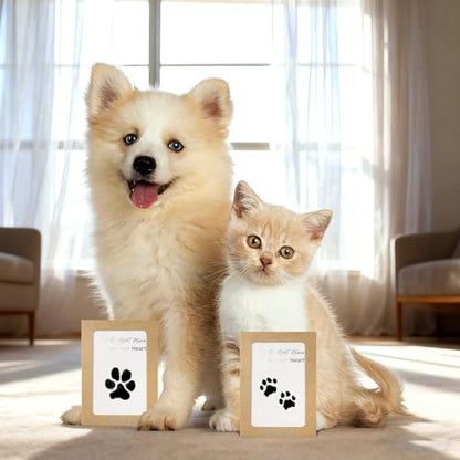 DeerZone Inkless Paw Print Kit,Dog Paw Print Kit,Dog Nose Print Kit - color: Black, size: Small-Medium 4 Pack