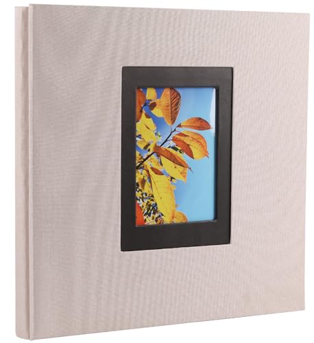 Linen Hardcover Photo Album 4x6 600 Photos,Fabric Large Photo Book,Beige - color: Beige, size: 600Photos