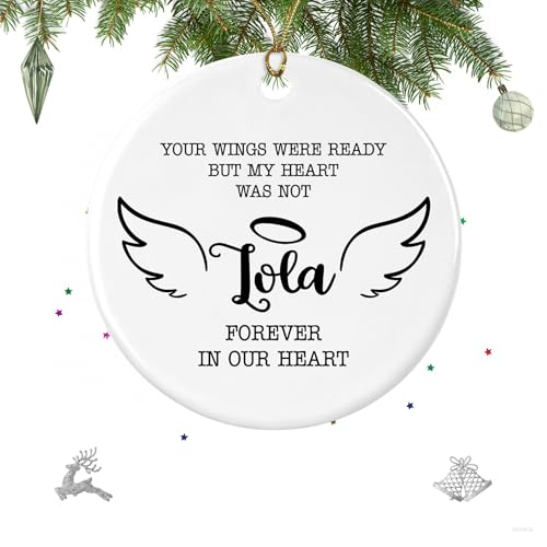 in Loving Memory of Lola Ornament, Christmas Ornament, in Memory of Lola Ornament, Loss of Lola Ornament