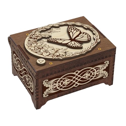 Butterfly Custom Song MP3 Music Box, Personalize with Photo Print & Text, Plays Any Song