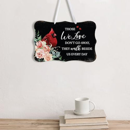 LifeSong Milestones Memorial Wall Hanging Signs Bereavement Keepsake Condolence Funeral Gift For Loss of Loved One 8x12 (Those We Love Don't Go Away (Black)) - color: Those We Love Don't Go Away (Black)