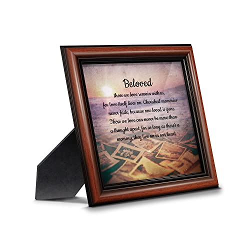 Crossroads Home Décor Beloved, in Memory of Loved One, Memories Photo Frame, 8676W - color: Walnut
