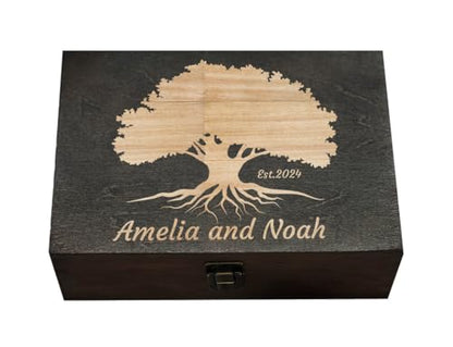 Custom-Crafted Tree of Life Memory Gifts with Name Engraving - Unique Personalized Memorial & Sympathy Present