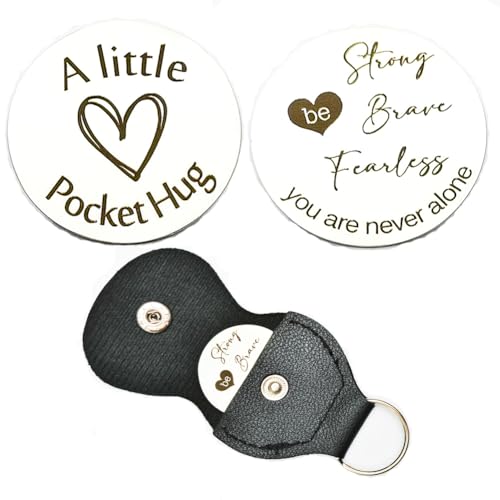 RFTWXHPN Pocket Hug Token Gift Keychain Christmas Birthday Gifts Long Distance Relationship Hug Tokens Keepsake Pocket Hugs - color: Be Strong Be Brave Be Fearless