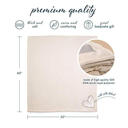 Pavilion Gift Company 19501 Comfort Blanket - in Loving Memory Thick Warm 320 GSM Royal Plush Throw Blanket - style: In Loving Memory