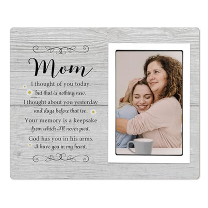 SteadStyle Mom Memorial Picture Frame– Memorial Gifts for Loss of Mother | Sympathy Gifts for Loss of Mom – Bereavement Keepsake for Loved One – Remembrance Photo Frame, Fits 4x6 Inch Photo