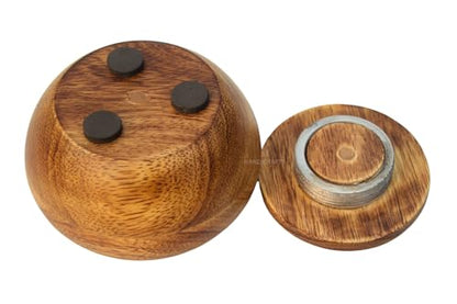 Small Pet Urn for Ashes, Mango Wood Memorial Keepsake for Dog or Cat, Paw & Heart Design, Holds up to 6 lbs - size: Small 0.6 Cu In