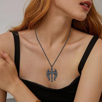 Aniu S925 Sterling Silver Urn Necklace Cremation Jewelry for Ashes - color: Black Cross - B