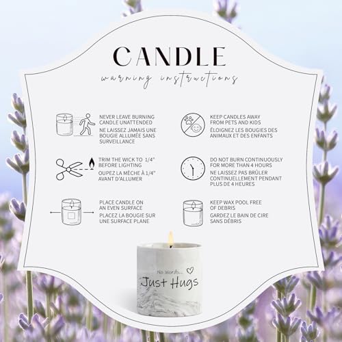 Sympathy Gifts for Loss of Loved One - Bereavement Gift for Loss of Mother Child Thinking of You Gift for Women Hug Candle Grief Present Cheer Up Gifts for After Surgery Condolence Get Well Soon