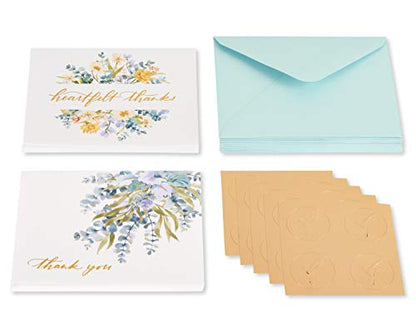 Papyrus Blank Wedding Thank You Cards with Envelopes, Eucalyptus Leaves (20-Count) - color: Eucalyptus Leaves