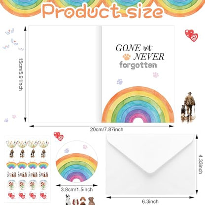 Geyoga 36 Set Pet Sympathy Card with Envelope Bulk, Classic - color: Classic