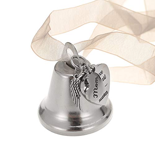 MOM Memorial Christmas Ornament Bell for Loss of Loved One | Sympathy Gift for Loss of Loved one, A Piece of My Heart is in Heaven, Loss of Mother, Christmas Tree Pendant Ornaments - style: MOM
