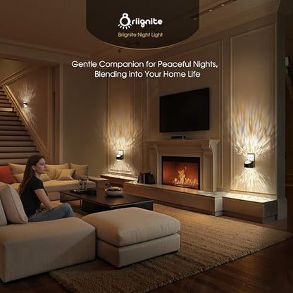 Briignite Night Light,Night Lights Plug into Wall,LED Projector Night Light - color: Black