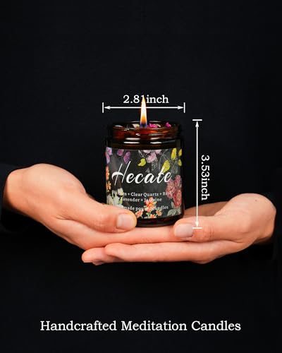 Hecate Scented Candle, Altar, Lavender Devotional Candle, Incense, Meditation, Rituals, Large Votive. (Hecate) - style: Hecate