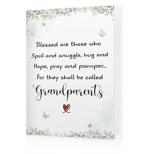 Grandparents Photo Album 4x6, Best Grandparents Gifts from Grandkids, Grandma Grandpa Gifts 18 Pockets Small Picture Memory Photo Album for Family Anniversary Travel Vacation - color: Best Grandparents