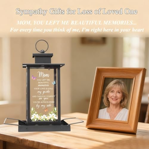 Memorial Bird Feeder for Loss of Mom - Sympathy Bereavement Gifts for Loss of Mother Remembrance Funeral Condolence Gifts Thoughtful Sorry for Your Loss Gifts for Loss of Loved One
