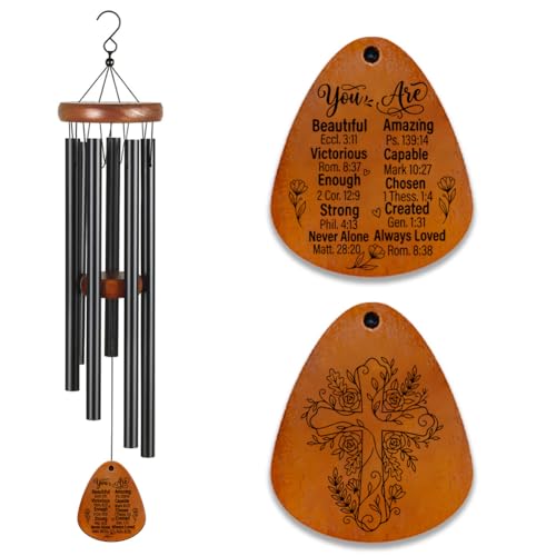 Faith Based Gifts for Women Christian Wind Chimes for Outside Inspirational Gifts for Women Men Metal Windchimes for Outdoors, Indoors, Patio, Garden, Yard, Home Decor(Inspirational) - size: Inspirational