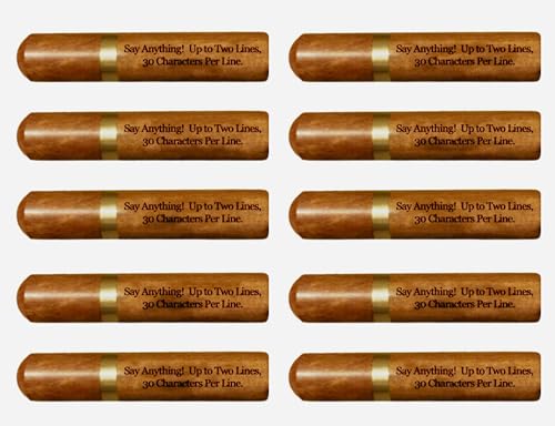 New Set of 10 CUSTOM ENGRAVED Natural Rosewood Cremation Urns/Scattering Tubes - Fits Pocket or Purse, Perfect for Travel, TSA Compliant