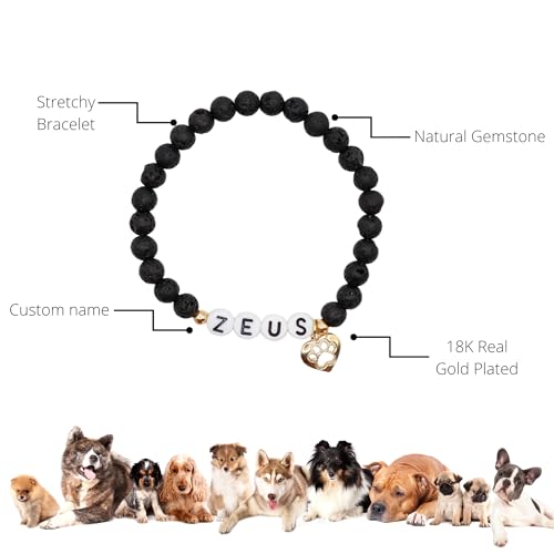 Pet Sympathy Gifts for Loss of Dog Cat Rabbit Horse Grief Rainbow Bridge Memorial Gift Passing Ashes Deceased Bracelets Women Sister Skin Personalized Bracelet Initial in Memory Keepsake - style: Paw