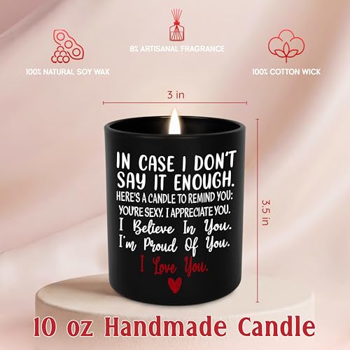Anniversary Wedding Gifts for Women Men, Scented Candle 10 oz | Birthday Gifts for Wife Husband, Gift for Boyfriend Girlfriend, Long Lasting Burn, Vanila Lavender Candle, Ready To Gift - color: In Case