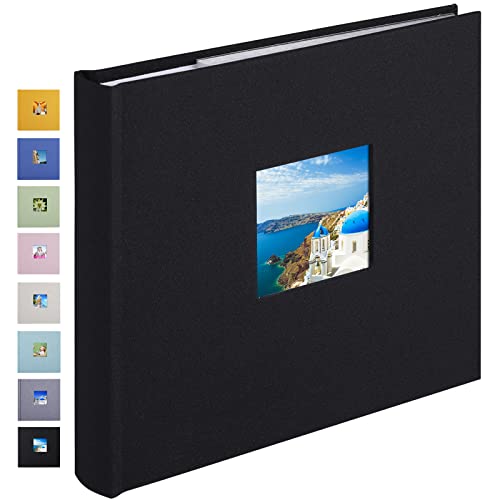 1DOT2 Small Photo Album 4x6, Hold 60 Photos with Memo, Black - color: Black, size: 4x6