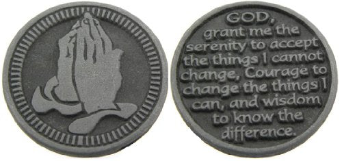 Cathedral Art (Abbey & CA Gift Serenity Pocket Token, 1-Inch, Pewter,PT109 - style: Serenity Prayer