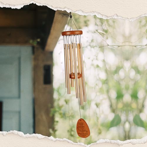 Aurahouse Christian Gifts for Women Men, Christian Wind Chimes | Bible Verse Gifts, Religious Gifts for Women, Faith Based Gift for Women Mom Sisters Friends Coworkers - size: 25.5 in