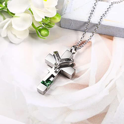 Fumete 5 Pcs Urn Necklaces for Ashes Cremation Jewelry - color: Green