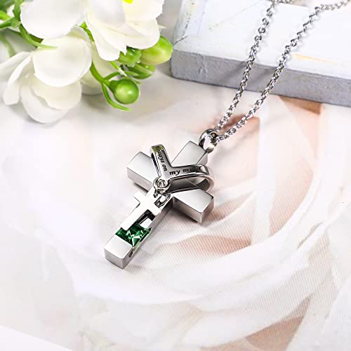 Fumete 5 Pcs Urn Necklaces for Ashes Cremation Keepsake - color: Green