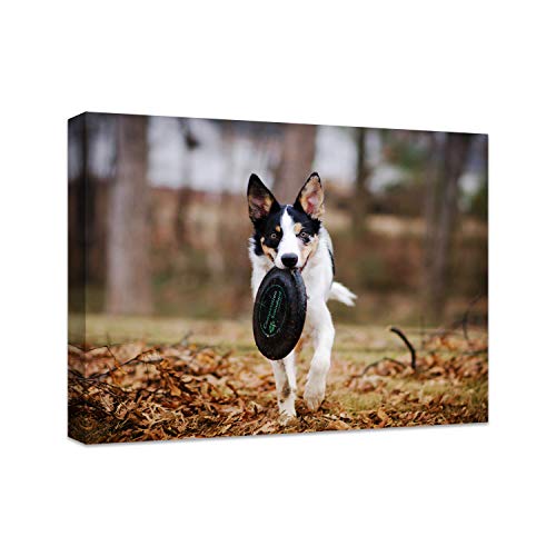 Personalized Photo to Canvas Print - Canvas Prints With Your Photos on Custom Wall Art for Bedroom, Living Room, Wedding Baby Pet Family Picture Framed Wall Art (10" W x 8" H) - size: 8"L x 10"W