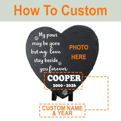 Personalized Pet Memorial Stone Cat Dog Passing Away Gifts - color: Memorial 9