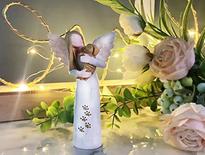 Dog Memorial Gifts for Loss of Dog, Pet Memorial Gifts, Pet Memorial Stone,Pet Sympathy Gifts Dog Memorial Gifts(White)