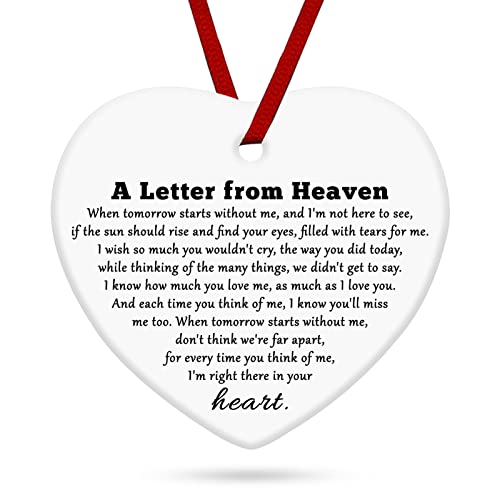 Sympathy Gifts for Loss of Mom Christmas Ornament Gifts Remembrance Memorial Presents for Loss of Mother Dad Daughter Son Husband Wife pet Ornament Hanging Sign Sympathy Condolence Presents