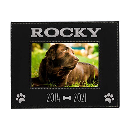 My Personal Memories Custom Personalized Dog Loss Memorial Pet Remembrance Picture Frame (Black with Silver) - color: Black with Silver