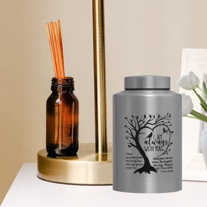 Urns for Human Ashes Cremation Funeral Burial Urn for Male Female Metal Urn | Stainless steel, Personalized, Large Up to 220lbs, Decorative Urns, Urnas Para Cenizas Humanas Adultos, Tree of Life - size: Love Tree Silver