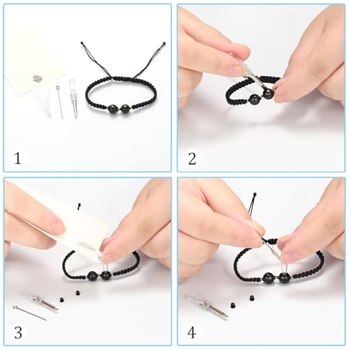 Cremation Jewelry Heart Ball Urn Bracelet for Ashes Adjustable Bangle Rope Braided Bracelet Stainless Steel Memorial Bracelets Keepsake Jewelry Gifts for Women Girls - color: Customize