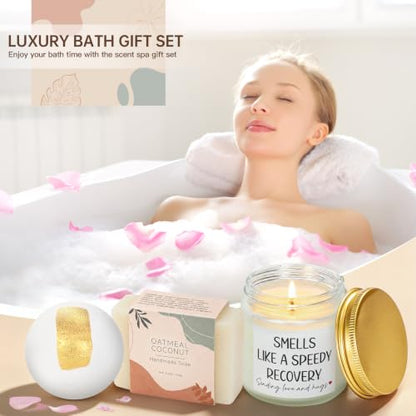11PCS Self Care Gift Basket, Sympathy Care Package for Women - color: Oatmeal