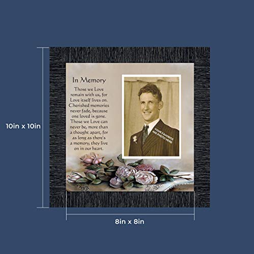 Crossroads Home Décor In Memory of Loved One, Memorial Gifts Picture Frames, Sympathy Gifts for Loss of Mother, Loss of Father Gift Memory Framed Poem 6532CH