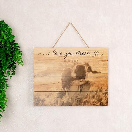 Personalized Wooden Photo Print from Your Picture Custom Photo on Wood - color: Rustic Photo Design
