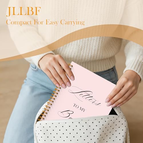 JLLBF Letters to My Baby Spiral Notebook, Baby Shower Gifts Notebooks for Expecting New Mom, Baby Journals for First Time Moms, Pregnancy Journal Notebook, 5.5x8.3 Inch - color: Letters To Baby