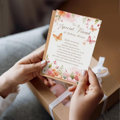 Heartfelt Birthday Card for Friend, Happy Birthday Card for Best Friend Bestie, Sentimental Friends Bday Cards Gift for Him Her - color: Friend Birthday
